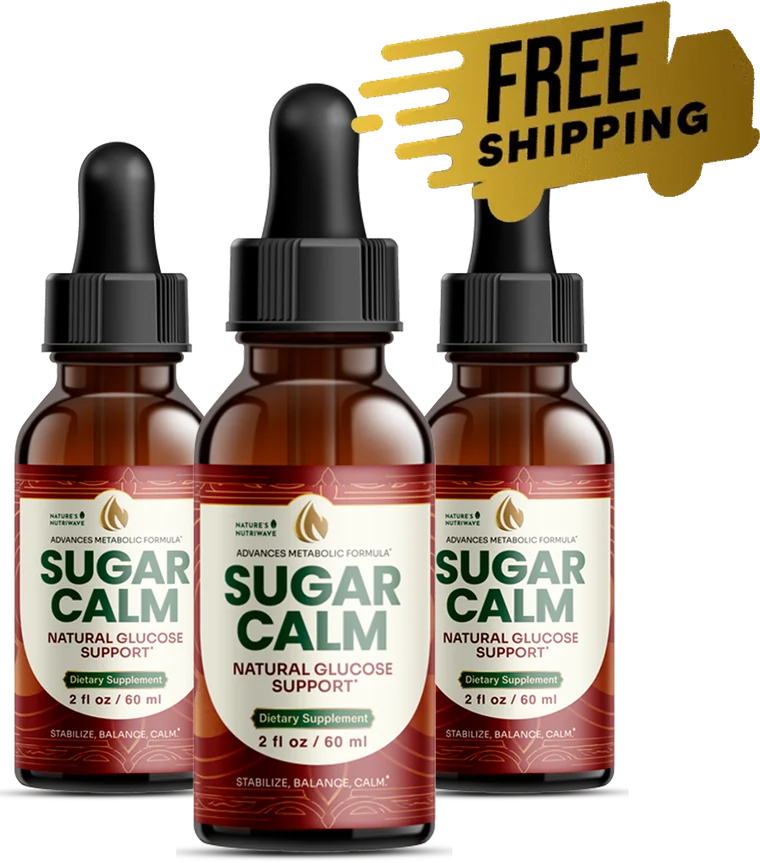 Sugar Calm natural glucose support three-bottle package